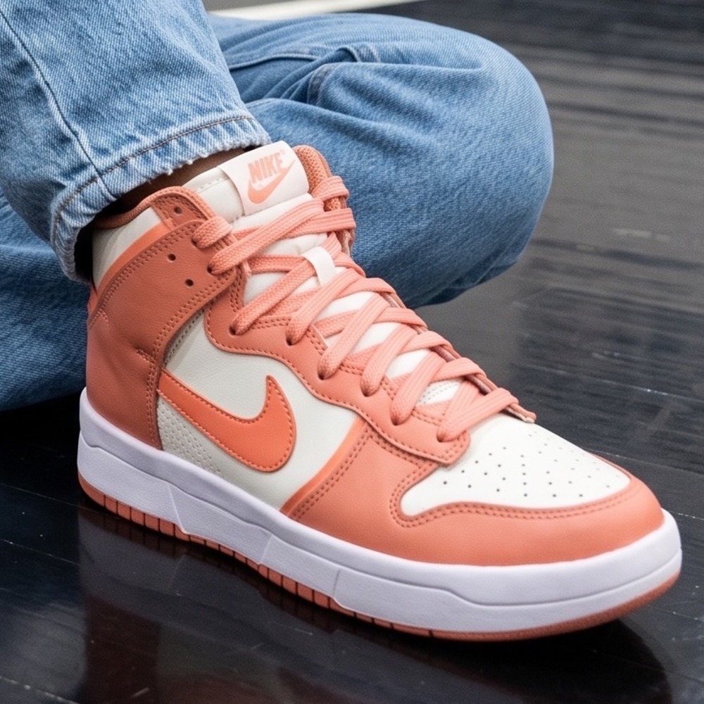 Nike Dunk High Up Madder Root Sail White DH3718-107 Womens Sneakers Size 7
